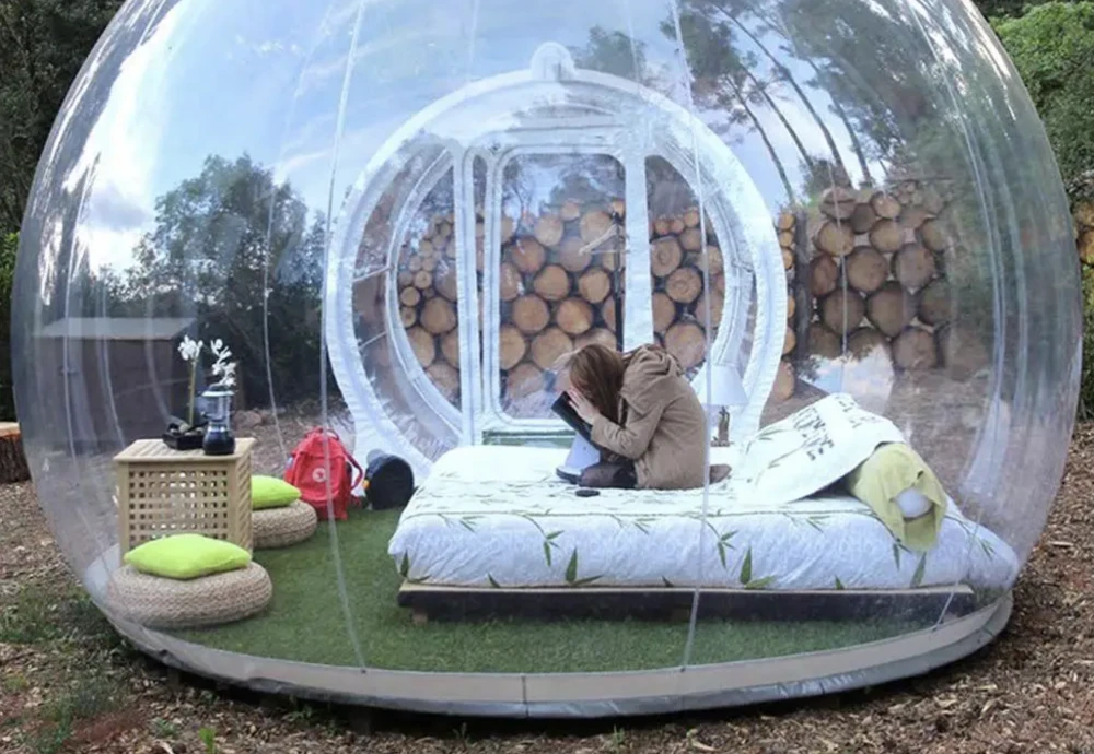 inflated bubble tent