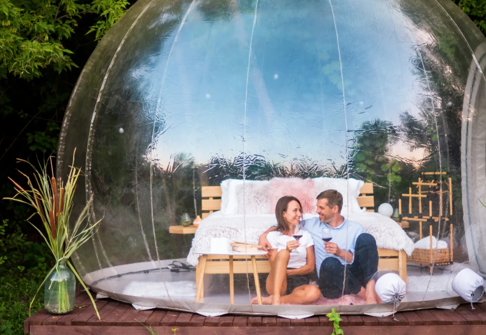 inflatable bubble tent transparent