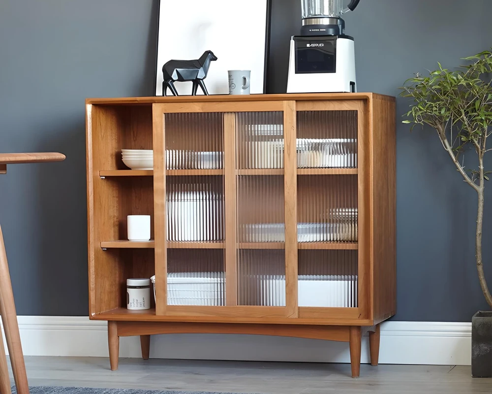 sideboard cabinet with glass doors